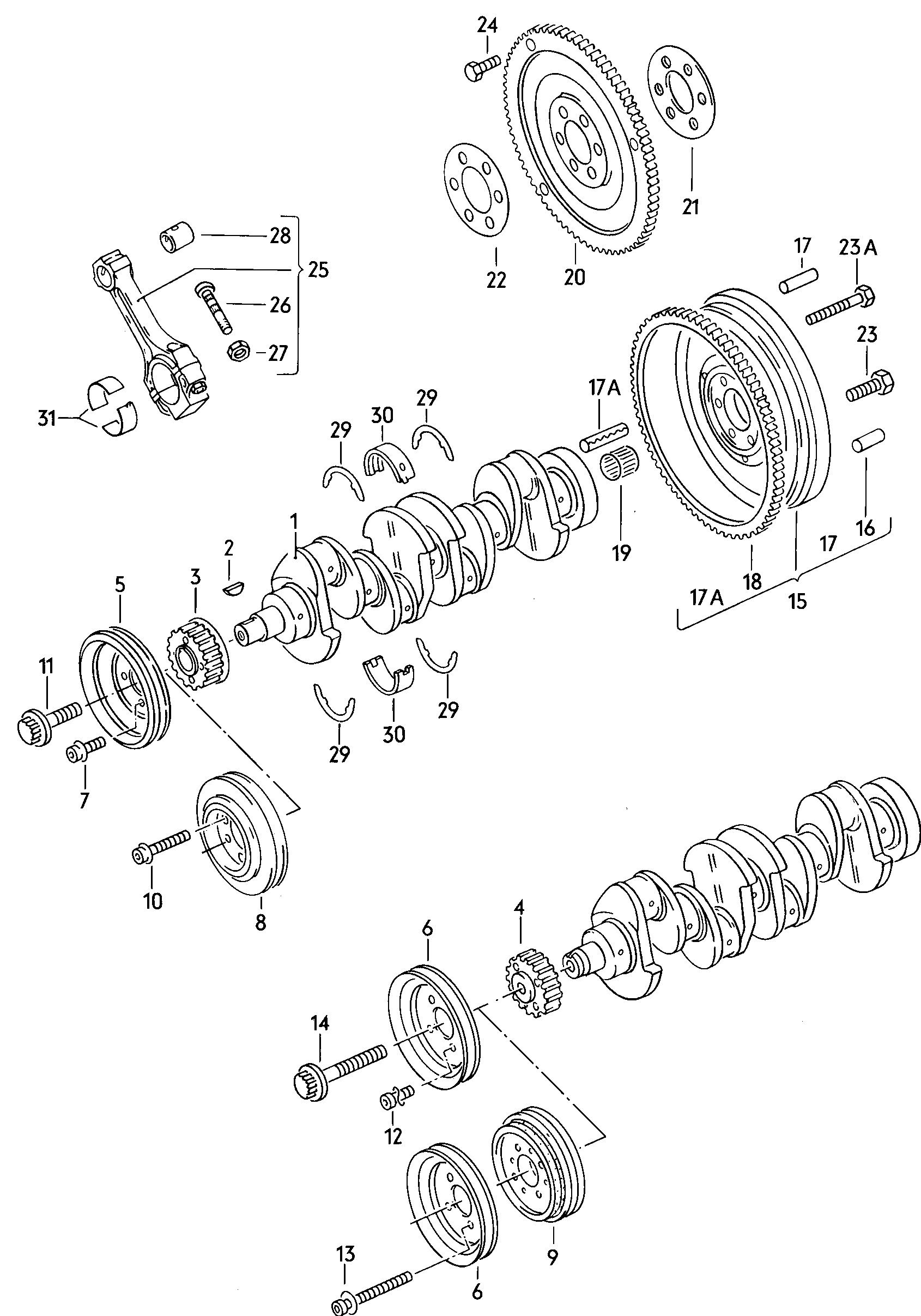 VAG N 903 487 04 - Vite centraggio, Puleggia-Albero motore www.autoricambi360.it