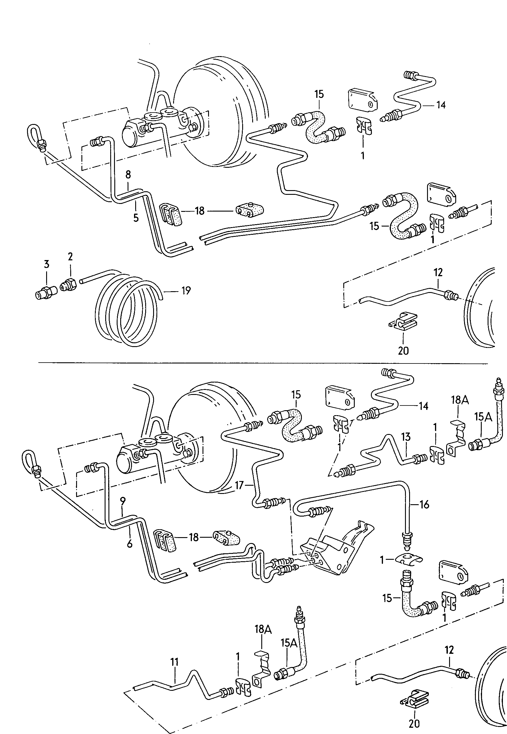 VAG 893 611 775A - Flessibile del freno www.autoricambi360.it