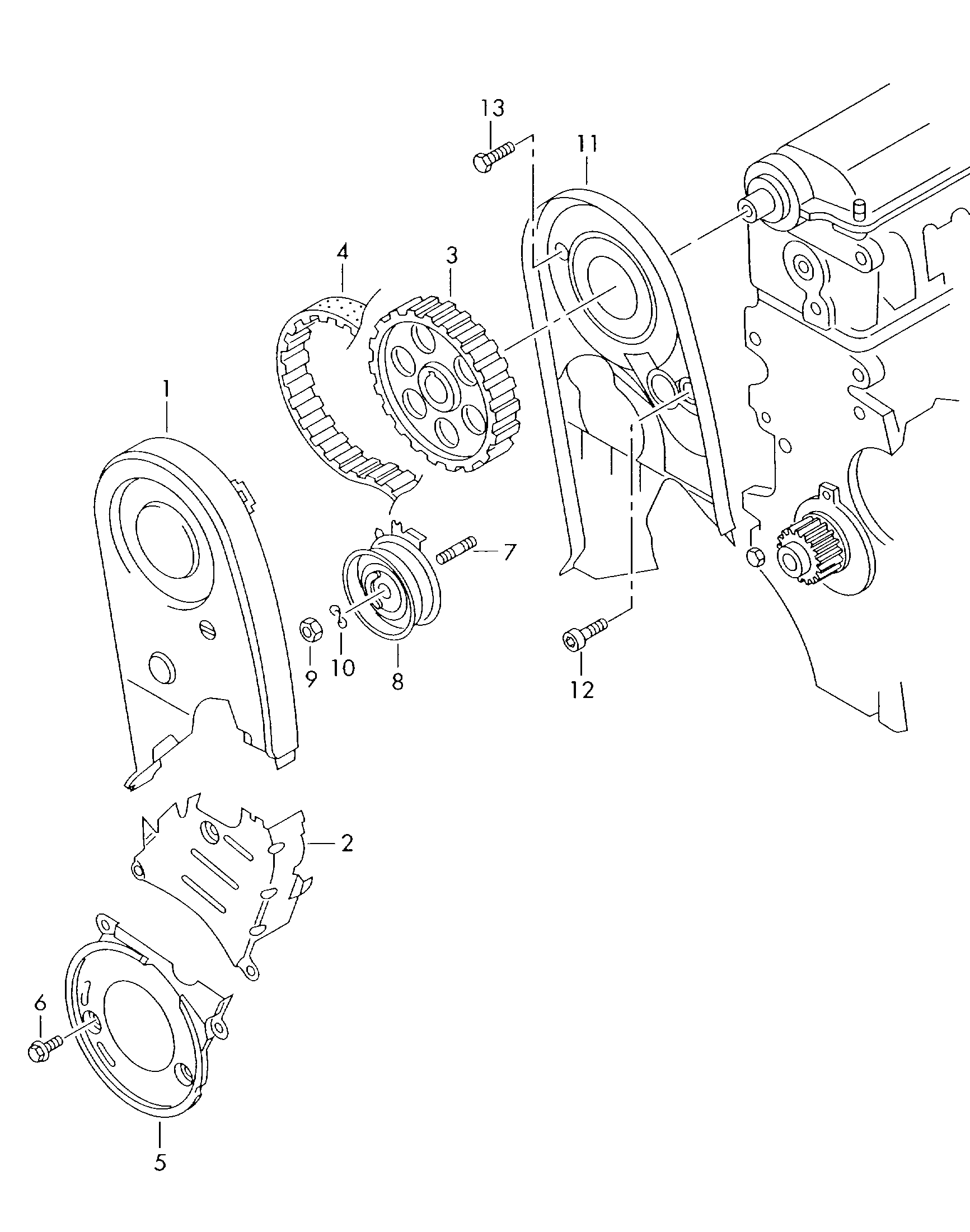 VAG N 011 008 45 - Kit cinghie dentate www.autoricambi360.it