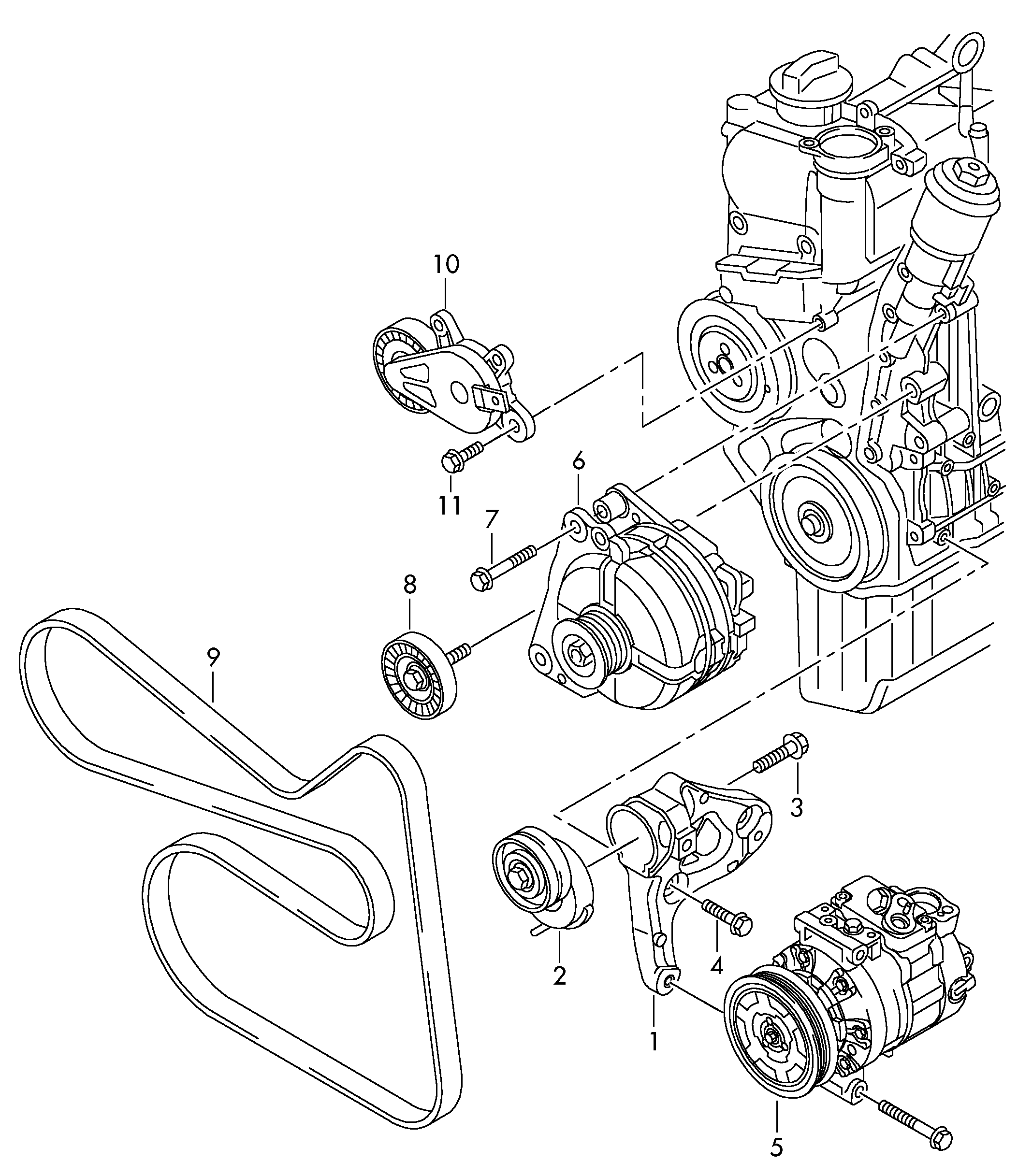 CONTINENTAL 6PK1733K3 - Kit Cinghie Poly-V www.autoricambi360.it