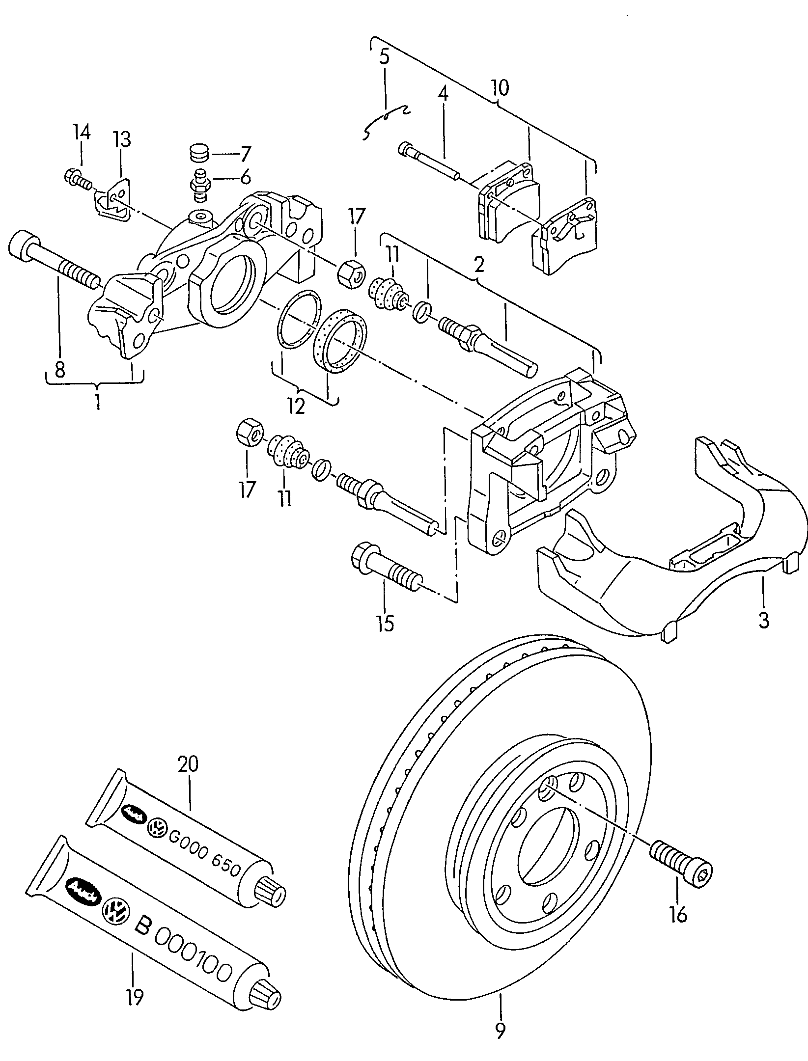 Samko 5SP631 - Kit pastiglie freno, Freno a disco www.autoricambi360.it
