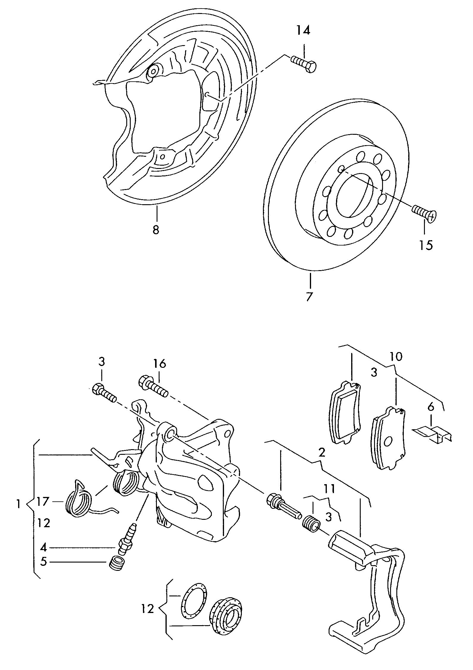 VAG 5C0698451 - Kit pastiglie freno, Freno a disco www.autoricambi360.it