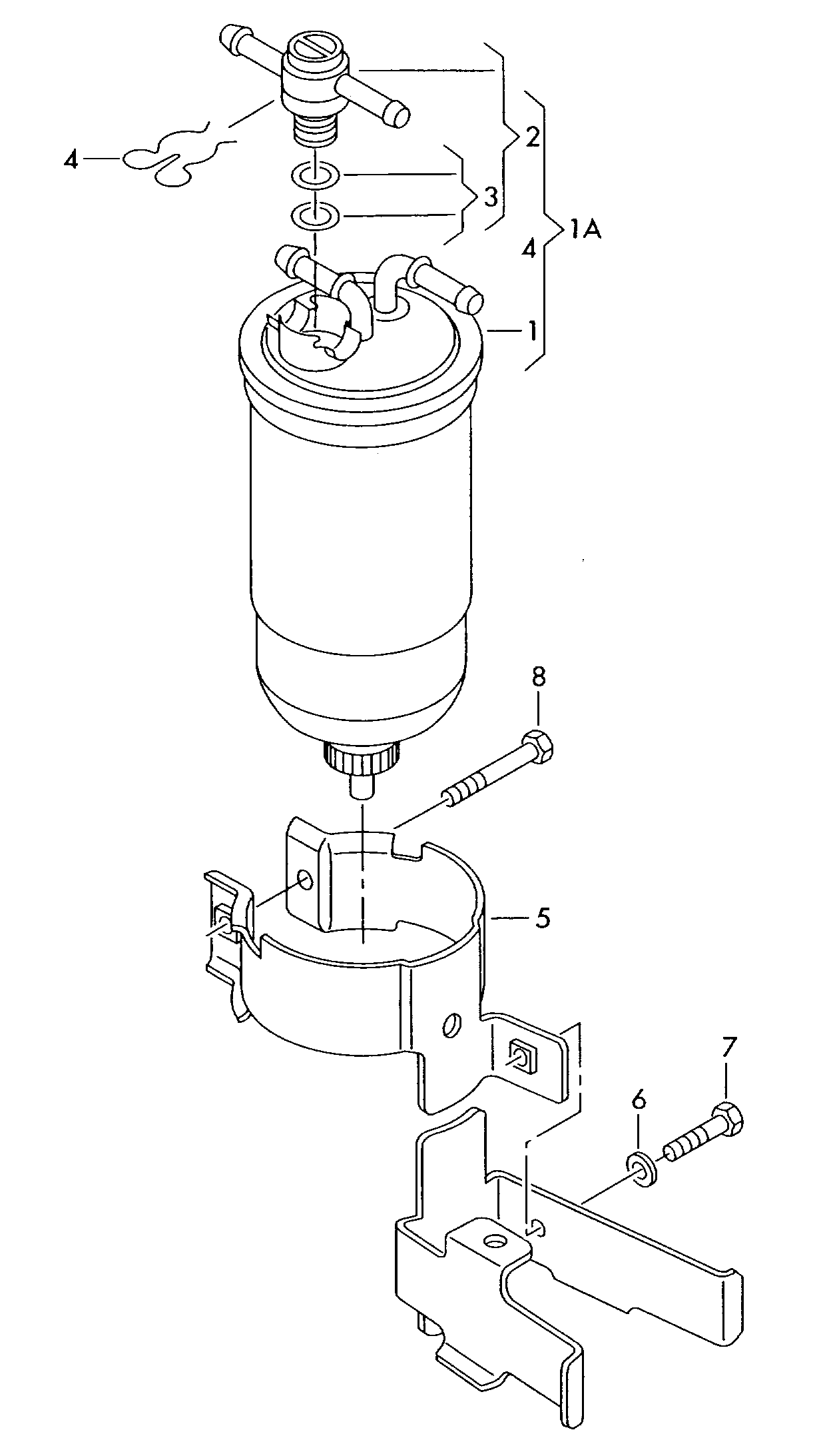 VAG 1J0127247A - Valvola, Filtro carburante www.autoricambi360.it