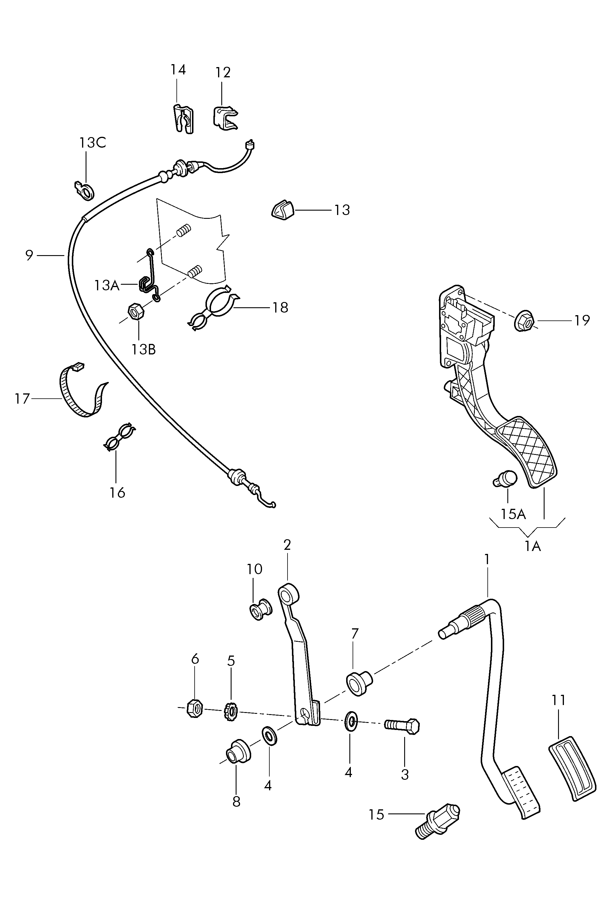 VAG 6Q1 721 503 M - Kit pedale acceleratore www.autoricambi360.it