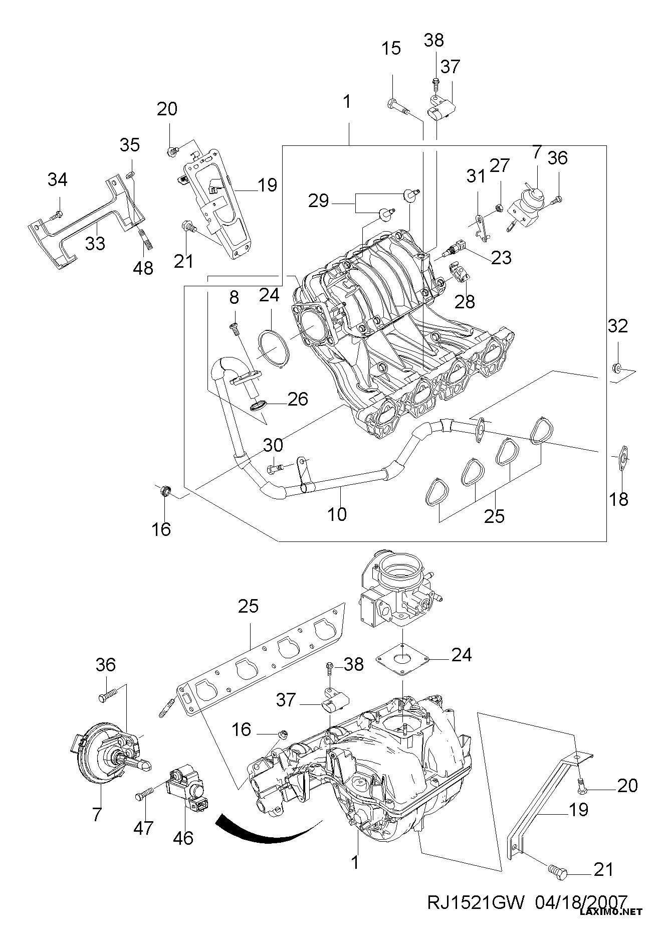 GM 96276354 - Sensore, Pressione collettore d'aspirazione www.autoricambi360.it