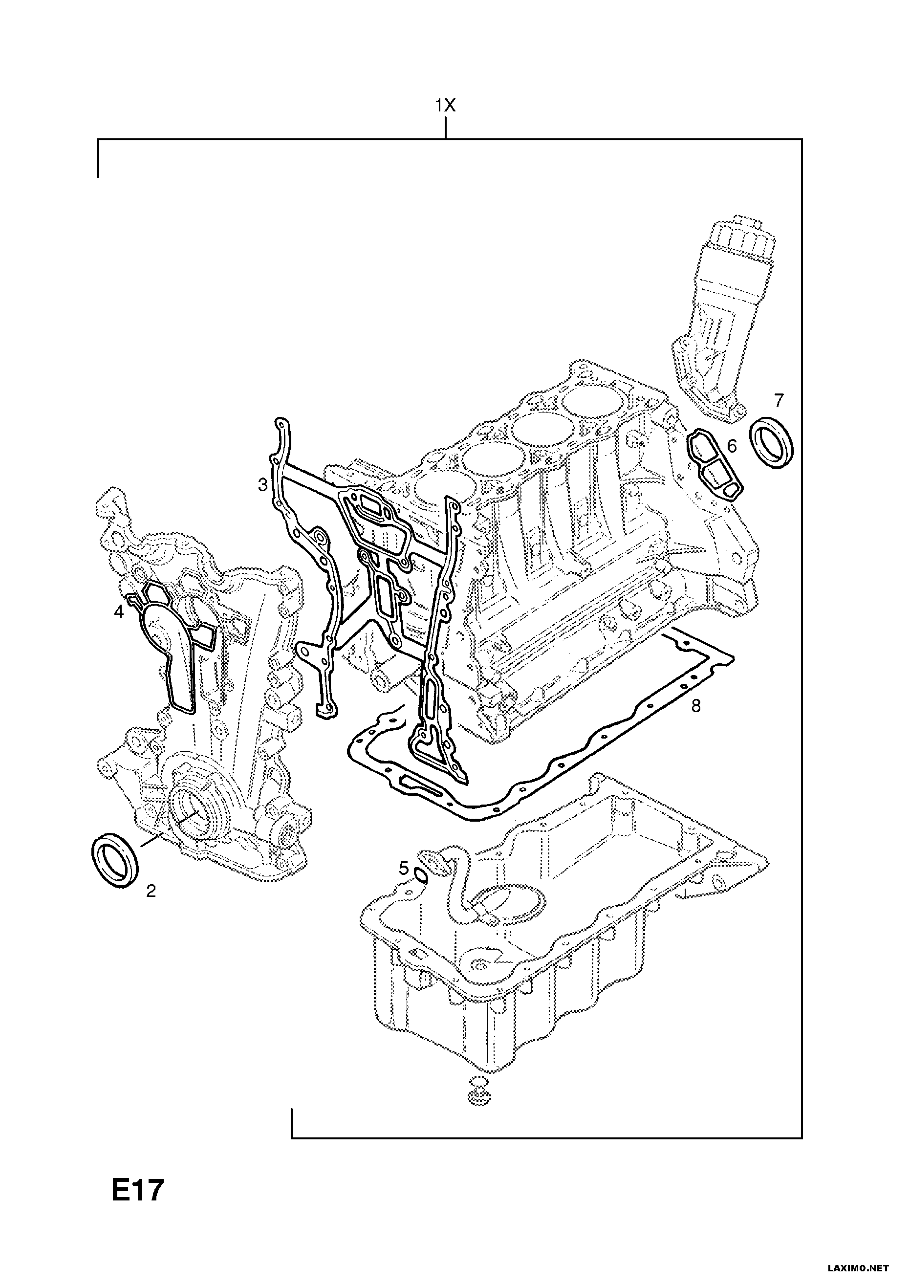 PSA 6 38 225 - Guarnizione, Carter distribuzione www.autoricambi360.it
