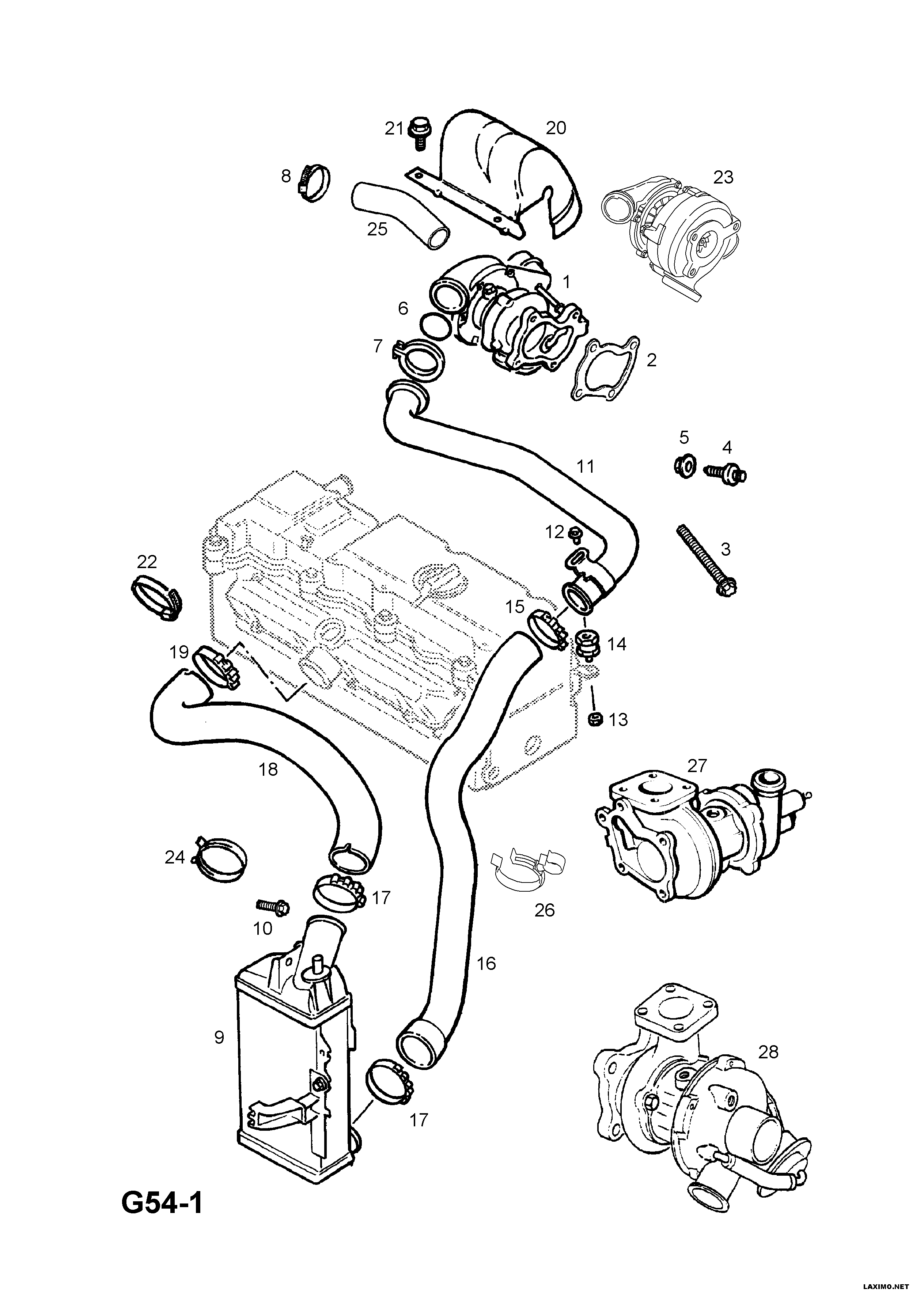 PSA 8 60 047 - Turbocompressore, Sovralimentazione www.autoricambi360.it