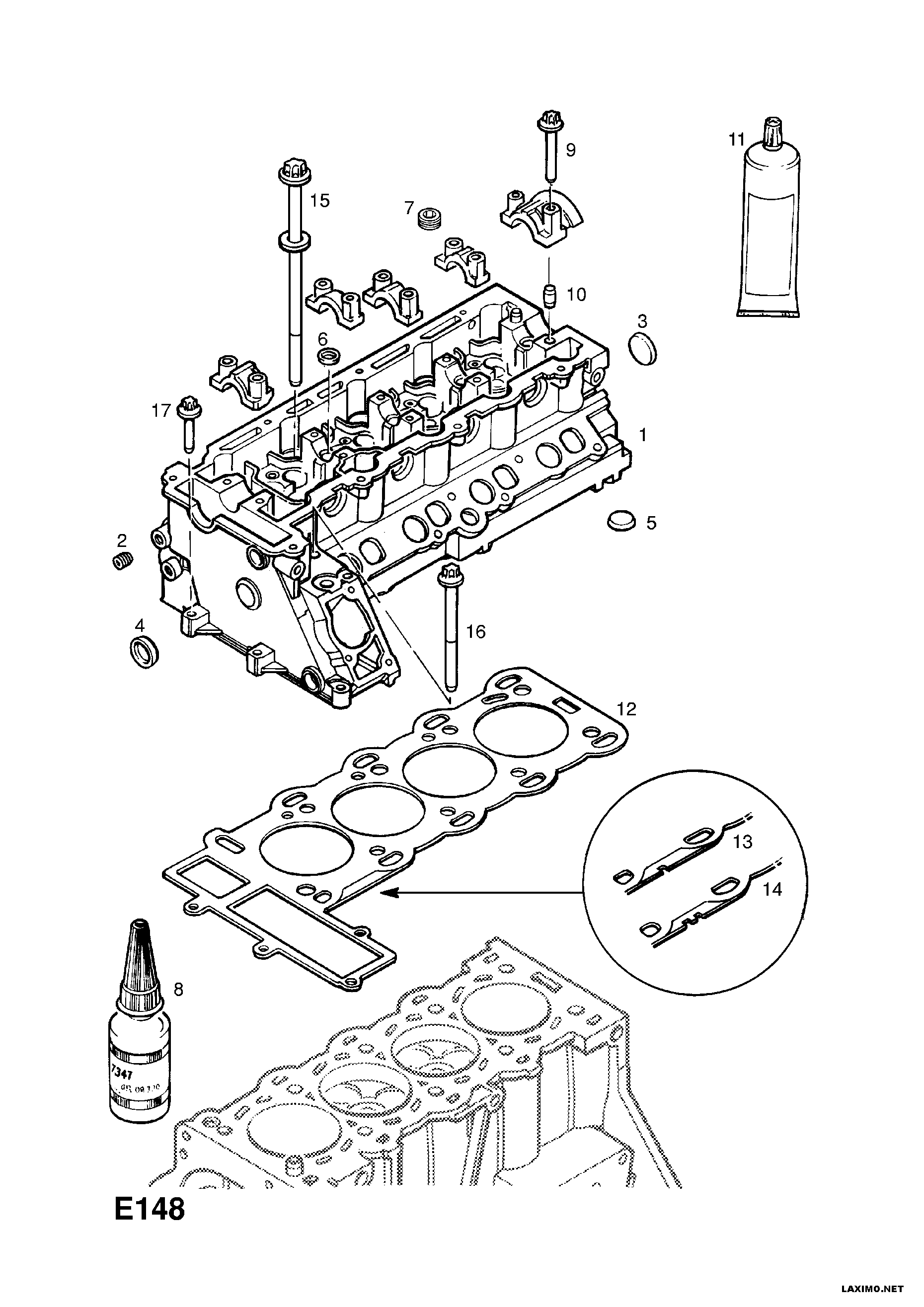 PSA 56 07 422 - Guarnizione, Testata www.autoricambi360.it